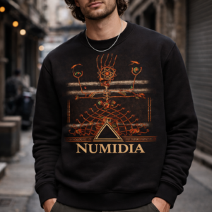 Numidia sweatshirt - 2 tone - Black & Yellow