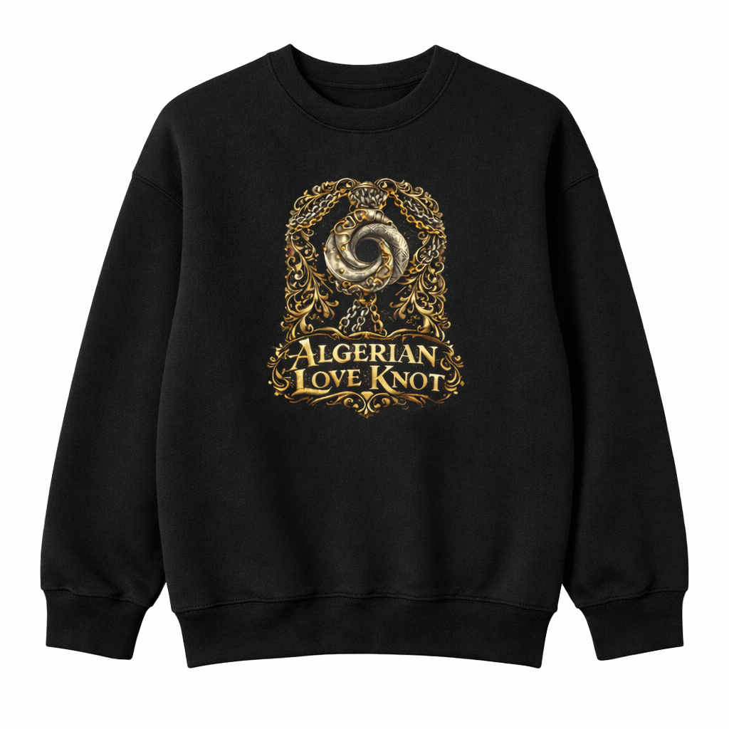 Algerian Love Knot sweatshirt - Golden & Black