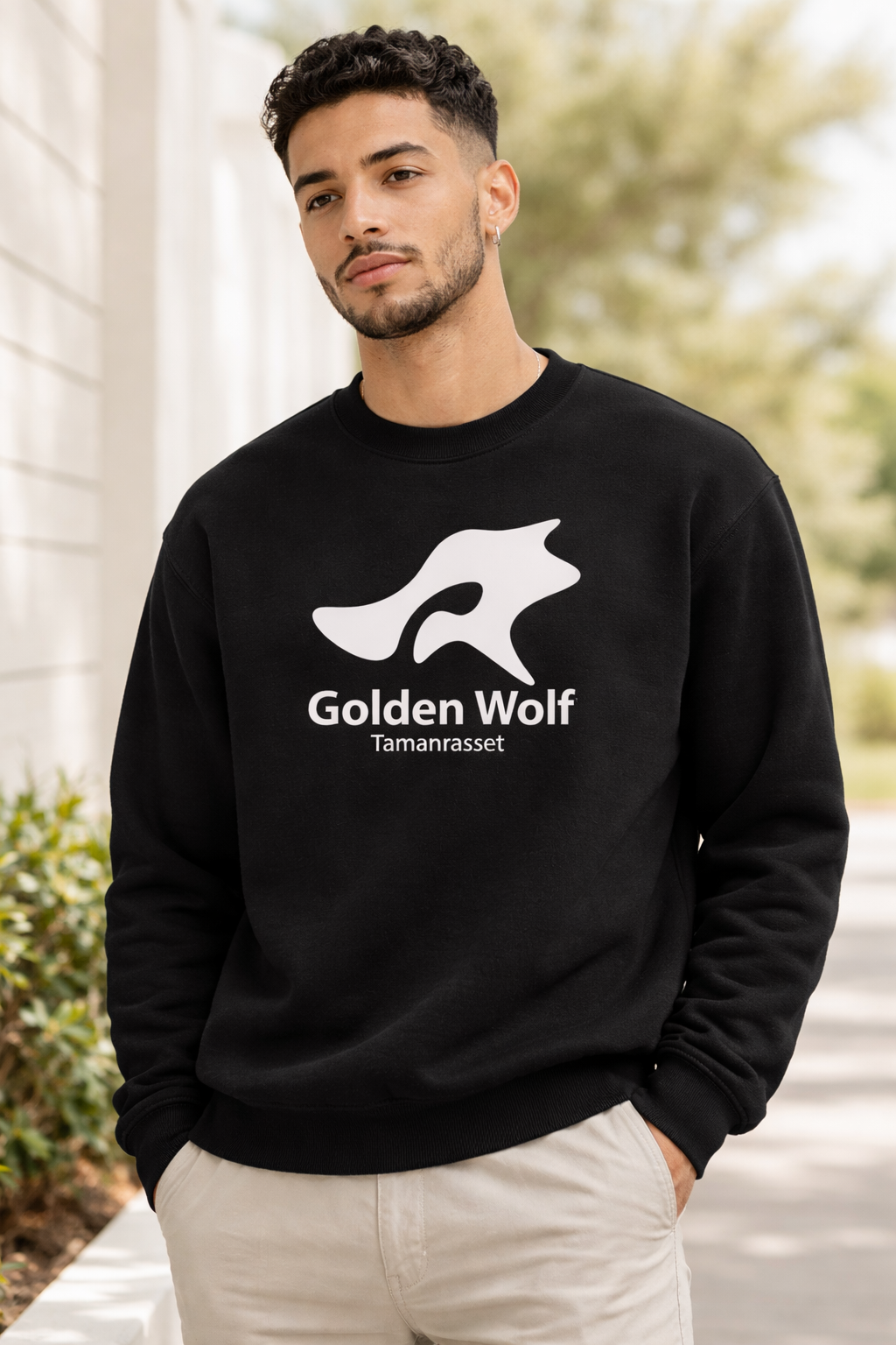 Golden Wolf sweatshirt - Black